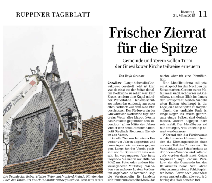 Zeitungsartikel